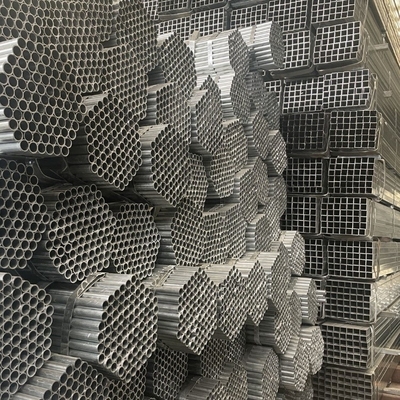 Tubo de acero galvanizado Tubo de acero galvanizado Gi Tubo redondo espesor de pared 0,5-60 mm Certificado API 4 pulgadas Tubo de acero galvanizado soldado