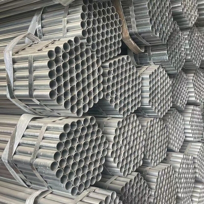 Tubo de acero galvanizado Tubo de acero galvanizado Gi Tubo redondo espesor de pared 0,5-60 mm Certificado API 4 pulgadas Tubo de acero galvanizado soldado