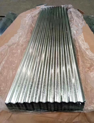 Capa de techo de acero galvanizado de calibre 22 de 1,5 mm Tolerancia ± 1% Capa de techo de acero corrugado galvanizado de acero regular
