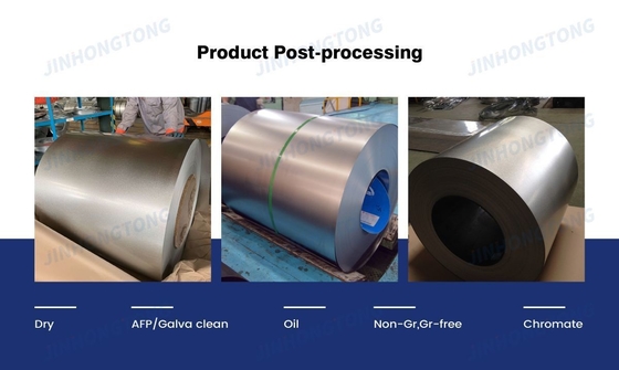Envase de acero galvanizado galvanizado de aluminio galvalume GL con espiral grande mediano pequeño de vértice cero y tolerancia ± 1%