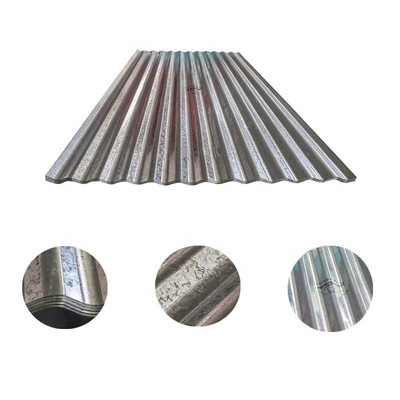 0.40mm Hoja de techo galvanizado Gi Hoja de techo galvanizado Hoja de acero corrugado galvanizado Techo de la tienda de campaña Muestra libre