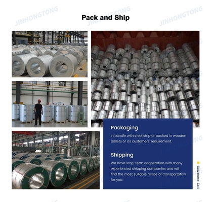 Material de la industria de los spangles regulares DC51D AZ150 Rollo de Alucinc de inmersión en caliente 55% bobina de acero Al-Zn con certificado GS