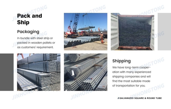Tubos cuadrados de acero robustos de 2x2 sección hueca de carbono 1x1 Tubos de acero cuadrado galvanizados con recubrimiento de zinc Z35.6-484.8g/m2