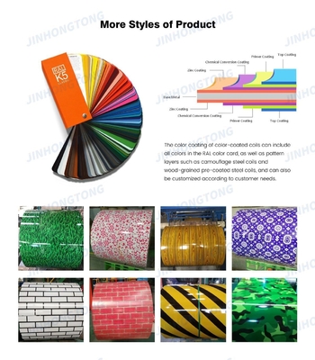SGCC/DX51D bobina de acero galvanizado prepintada PPGI PPGL con color RAL personalizado y peso de bobina de 3-5 toneladas
