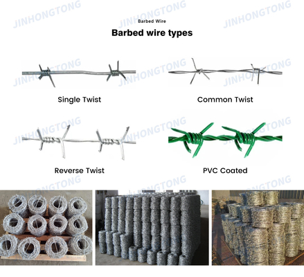 Buena venta Galvanizado Tradicional Twist 400m 500m por rollo 50kg bobina de alambre de púas con espacio de púas 10cm-14cm