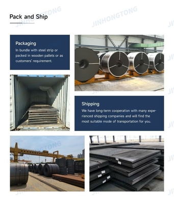 0.35mm A36 Hrc Hr Línea de producción de baja alta hoja de acero de hierro de metal de rodillo caliente de acero al carbono de bobina con estándar ASTM