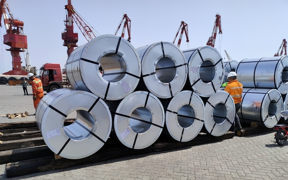 JIS/ASTM/AISI/GB Estándar de chapa de acero de aleación galvanizada galvanizada en caliente para placa de caldera G550 PPGI bobinas Az150 cortador de 3 mm