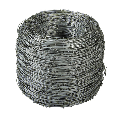 Acero galvanizado de hierro y acero con alambre de púas para la prisión Barba de alambre de alambre de cercas tiempo Solución de seguridad duradera y duradera