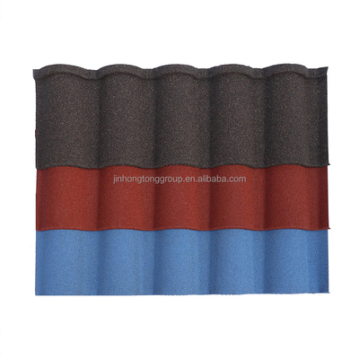 1340*420mm AZ anti-corrosión 150g Tejas de metal recubiertas de piedra con colores personalizados fabricados