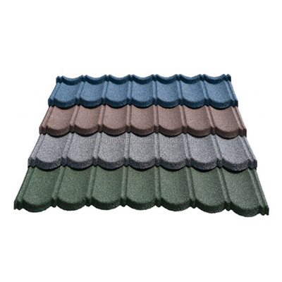 1340*420mm AZ anti-corrosión 150g Tejas de metal recubiertas de piedra con colores personalizados fabricados