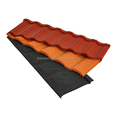 1320*360*0.5mm Tejas de color de piedra recubiertas de metal para techos y bandejas para la construcción de apartamentos