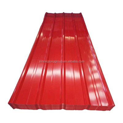 2001-3600mm Larga hoja de techo recubierta de color vino rojo en Filipinas Ppgi hoja corrugada para construcción avanzada
