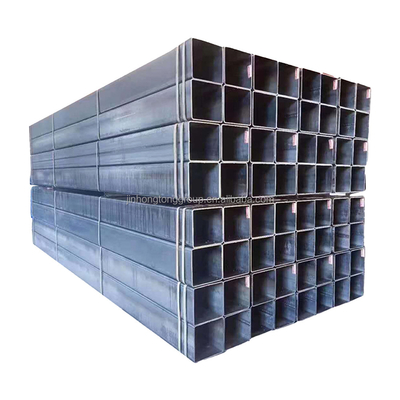 Forma de sección rectangular galvanizado en caliente SHS 40x40 tubo cuadrado tubo de acero corrugado con tapa de tubo de plástico