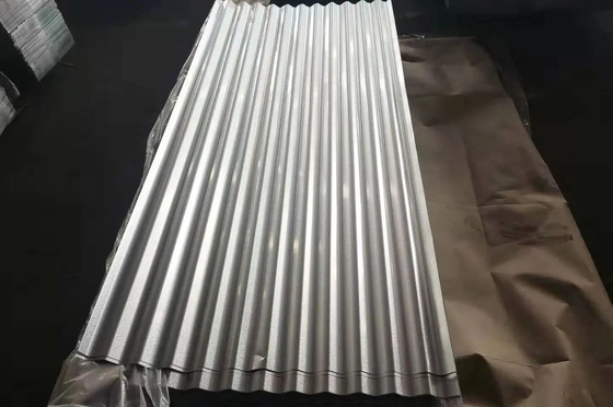 4*8 Hoja de techo de acero corrugado Galvalume Z30 a 275 g de zinc de aluminio recubierto con ASTM estándar y dureza media