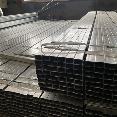 Tubos de acero galvanizados rectangulares cuadrados con sección hueca de carbono soldada para sistemas de distribución de agua