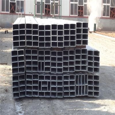 Tubos de acero galvanizados rectangulares cuadrados con sección hueca de carbono soldada para sistemas de distribución de agua