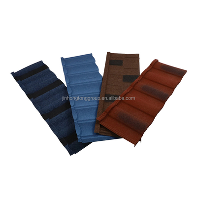 Hojas de techo de acero recubiertas de piedra de color para techos fabricados en 0,3 mm 0,35 mm 0,4 mm 0,42 mm
