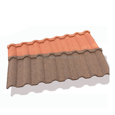 Materiales de construcción para techos de casas 0,4 mm Rojo Color de piedra cubierta de techo de metal Moderno Tiles de fianza espesor 0,22 mm-0,5 mm