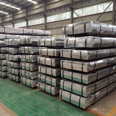 Estándar ASTM 0.12-0.8mm espesor Material de construcción personalización Dx51d Dx52d Dx53d Galvanizado Galvalume Aluminio cubierta corrugada