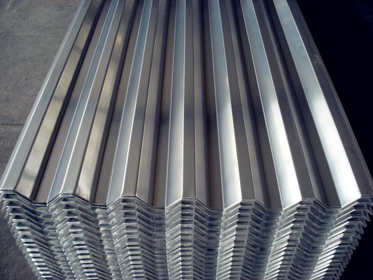 Estándar ASTM 0.12-0.8mm espesor Material de construcción personalización Dx51d Dx52d Dx53d Galvanizado Galvalume Aluminio cubierta corrugada