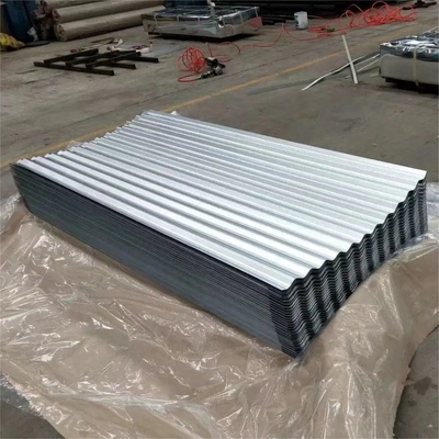 Estándar ASTM 0.12-0.8mm espesor Material de construcción personalización Dx51d Dx52d Dx53d Galvanizado Galvalume Aluminio cubierta corrugada