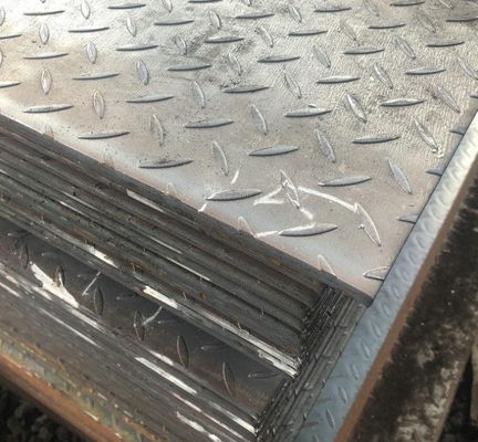 Certificado GS Tamaño personalizado Placas de carbono a cuadros Patrón Placa en relieve 1 a 30 mm de espesor Placa de verificación de acero suave