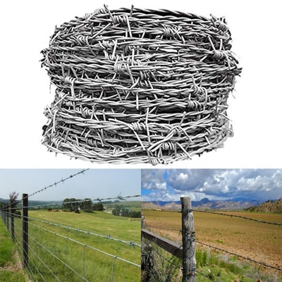 Rollo de alambre galvanizado de barba galvanizada 50 kg alambre de púas para afeitar tipo afeitador único y certificado BSCI