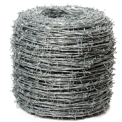 Rollo de alambre galvanizado de barba galvanizada 50 kg alambre de púas para afeitar tipo afeitador único y certificado BSCI