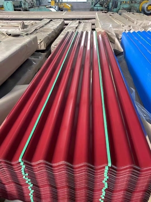 Hoja de techo corrugada de zinc con láminas de techo de acero pre-pintado de zinc para varias aplicaciones