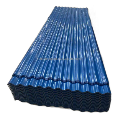 Hoja de techo de acero galvanizado prepintado PPGI Hoja de techo galvanizado corrugado 0.2 espesor ASTM estándar personalizado RAL