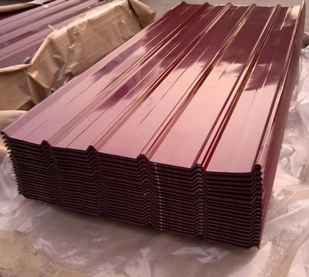 AZ20-AZ160 azulejos de acero de color galvanizado 0,4 mm 0,6 mm 0,8 mm ancho 900 mm longitud personalizado SGCC grado DX51D DX52D