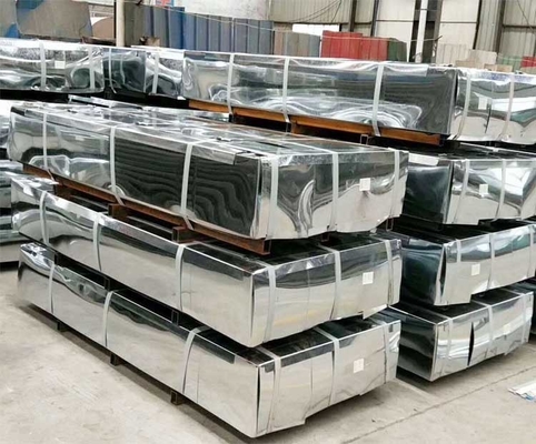 ± 1% Tolerancia PPGI Tiles de onda de bobina GI Hoja de acero corrugado para hojas de techo de hierro galvanizado prepintadas