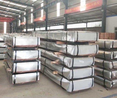 ± 1% Tolerancia PPGI Tiles de onda de bobina GI Hoja de acero corrugado para hojas de techo de hierro galvanizado prepintadas