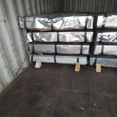 DX51D DX52D DX53D DX54D DX55D Placa de acero corrugado de grado Gi para materiales de techado de metal galvanizado y sumergido en caliente PPGI