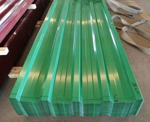 Servicio de procesamiento de desenrollamiento 1800-2000 mm de longitud de la hoja de techo de hierro galvanizado prepintado para material de construcción de metal