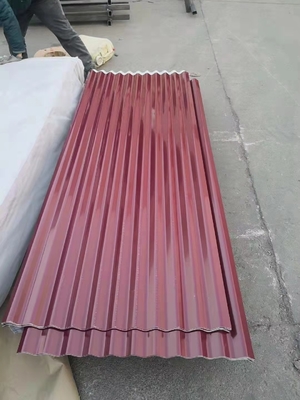 Envasado estándar Dx51d DX52d Z AZ30 Z275 Plata de acero galvanizado Plata de techo Dx53D Z150 24 Gauge 28 Plata de techo de metal