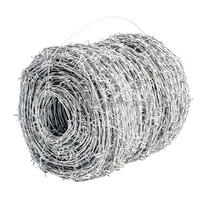 1.4mm-2.6mm Tamaño del alambre de hierro galvanizado de alambre de púas para requisitos personalizados