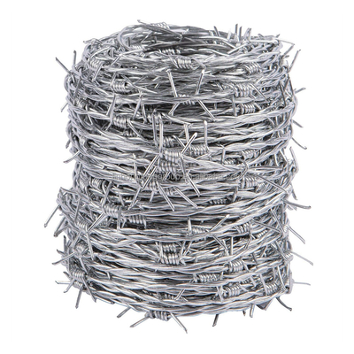 1.4mm-2.6mm Tamaño del alambre de hierro galvanizado de alambre de púas para requisitos personalizados