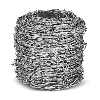 Cables de hierro galvanizado de alambre de púas para cercas de seguridad de malla en la longitud de la demanda de los clientes