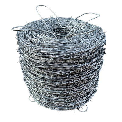 Cables de hierro galvanizado de alambre de púas para cercas de seguridad de malla en la longitud de la demanda de los clientes