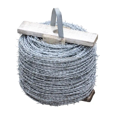 Cables de púas galvanizados y sumergidos en caliente para construcción de malla de protección de seguridad cercas de PVC revestido de hierro de 50 kg certificado BSCI