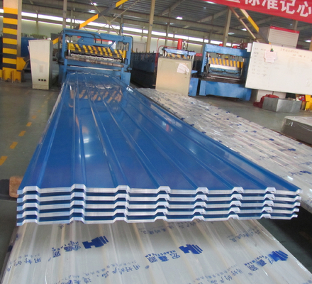 Tolerancia de decoración del techo ± 1% Acero corrugado DX51D DX52D Hojas de techo de acero galvanizado Precios Hoja de techo corrugado