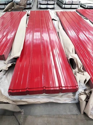 SGCC/CGCC/DX51D Z/Q195-Q345 PPGI bobina de acero recubierta de color hoja de acero prepintada GI GL materiales de construcción PPGI onda
