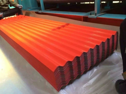 espesor 0.2 4 mm Plata de acero galvanizado corrugado de 4 pies x 8 pies revestida de color para techos SGCC/CGCC/DX51D Z/Q195-Q345