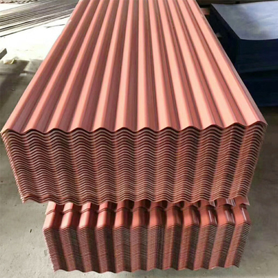 espesor 0.2 4 mm Plata de acero galvanizado corrugado de 4 pies x 8 pies revestida de color para techos SGCC/CGCC/DX51D Z/Q195-Q345