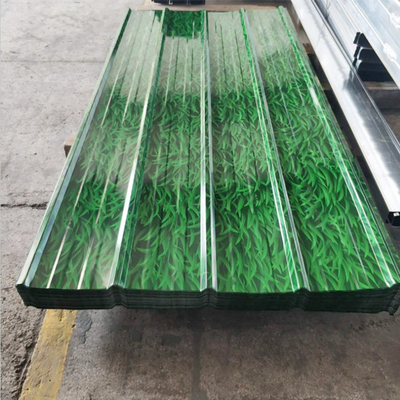 espesor 0.2 4 mm Plata de acero galvanizado corrugado de 4 pies x 8 pies revestida de color para techos SGCC/CGCC/DX51D Z/Q195-Q345
