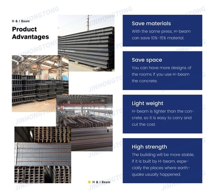 50-400 mm Ancho de la brida Superficie natural ASTM A29M HW HM HN HT Acero estructural de acero laminado en caliente