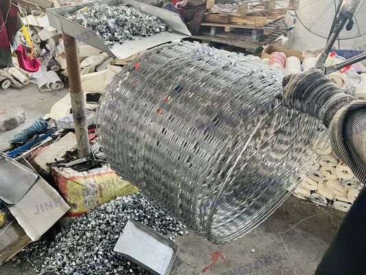 500 mm de diámetro serpente de alambre de afeitar de hierro alambre de Concertina tipo de afeitar de cruz de afeitar antiascenso cuchilla alambre de púas 304 de acero inoxidable