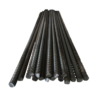 HRB400 HRB335 Rebar de acero D10 D12 D16 D20 Barras redondas deformadas longitud 6m 8M 9m 12M para el refuerzo de hormigón