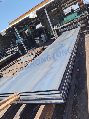 Gran inventario certificado ISO9001 de placas de acero al carbono Q355 SS400 Q195 para construcción y fabricación de tuberías